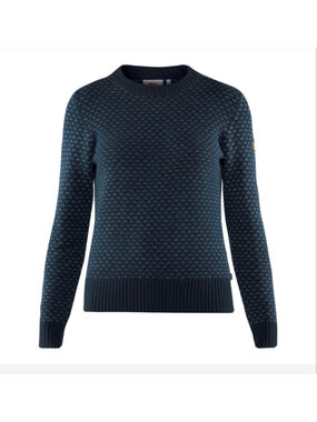Men's Fjallraven Crewneck Sweater M Navy Blue